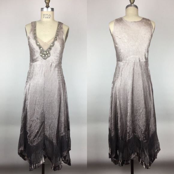 Komarov Dresses & Skirts - Komarov | Embellished Empire Waist Ombre Dress